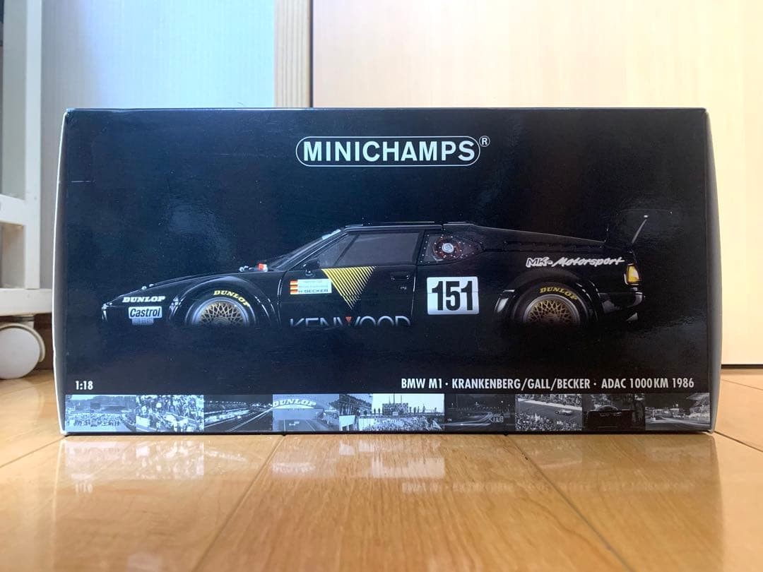 Minichamps 1/18 BMW M1 ADAC 1000km 1986 Black Model Car Display Model Minichamps 1/18 BMW M1 ADAC 1000km 1986 Black Model Car Display Model