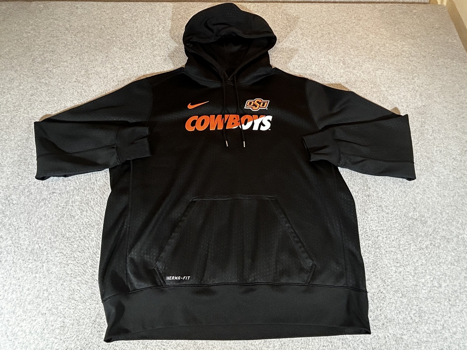 Oklahoma State Cowboys Hoodie Mens 2XL Nike Therma Pullover Sweatshirt OSU XXL