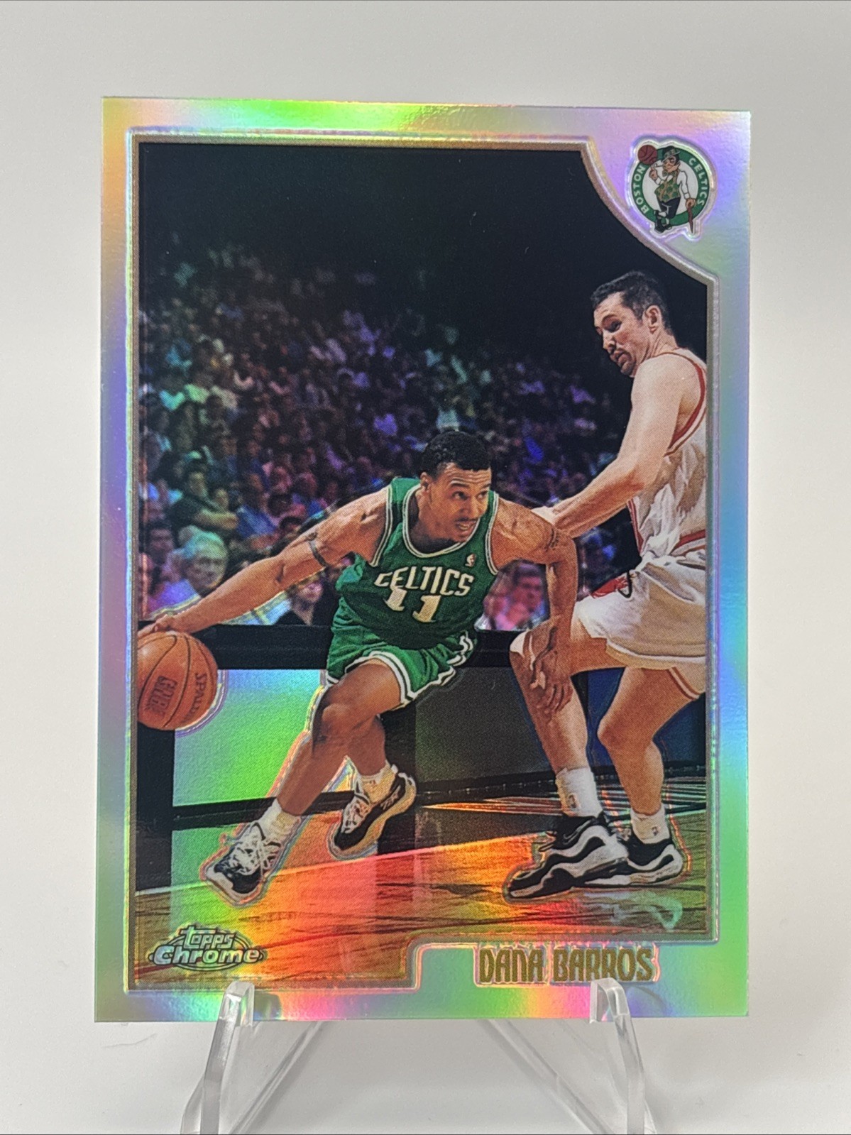1998-99 Topps Chrome Dana Barros Refractor #204 Celtics