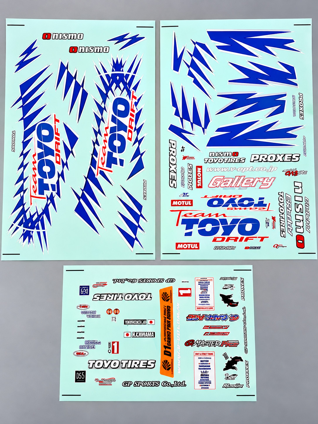 RC 1/10 DECALS SHEET Stickers TEAM TOYO PROXES DRIFT (3PCS) 14\ RC 1/10 DECALS SHEET Stickers TEAM TOYO PROXES DRIFT (3PCS) 14\