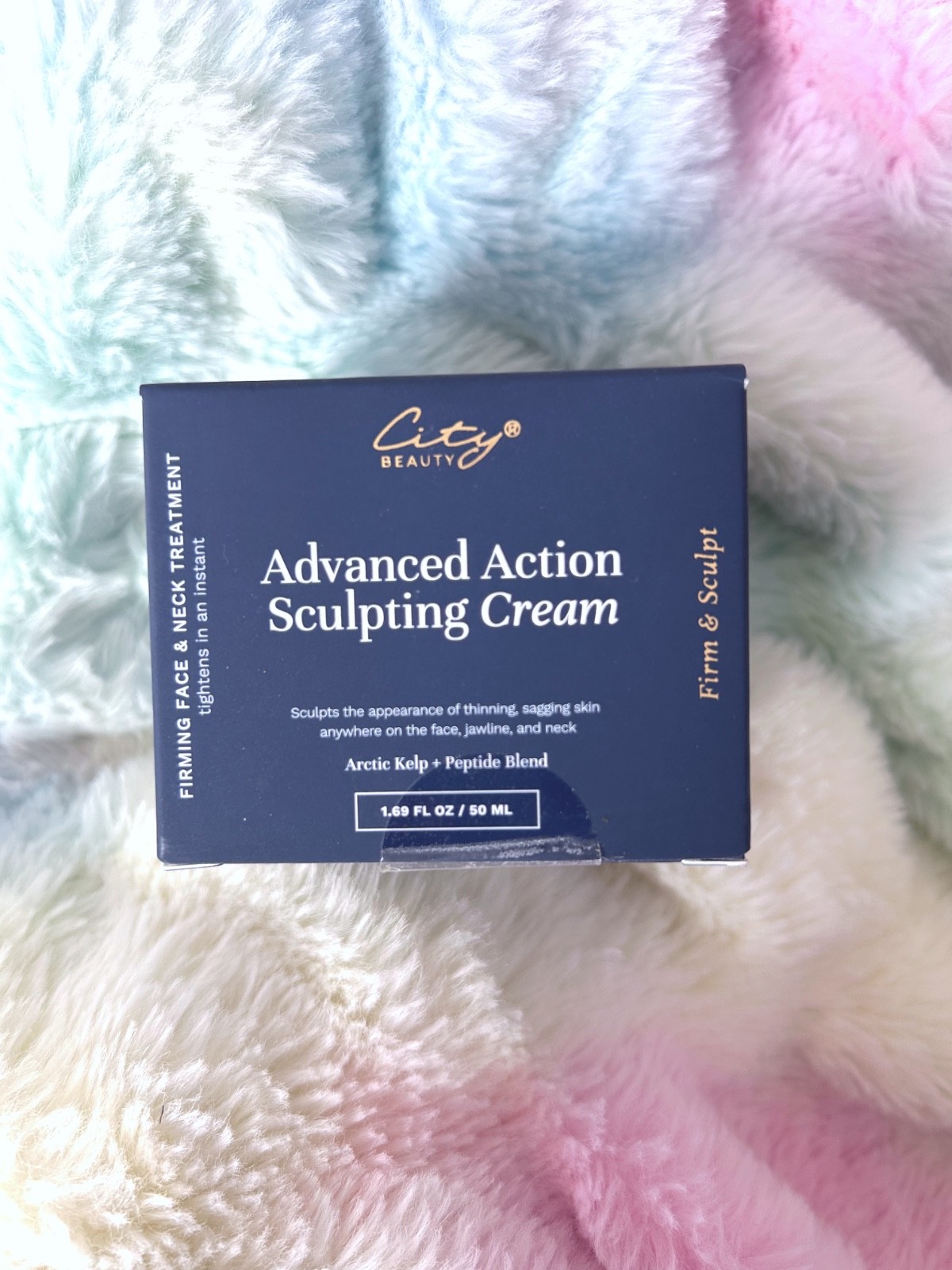 City Beauty Advanced Action Sculpting Cream. Firms Face & Neck 1.69 fl oz. City Beauty Advanced Action Sculpting Cream. Firms Face & Neck 1.69 fl oz.