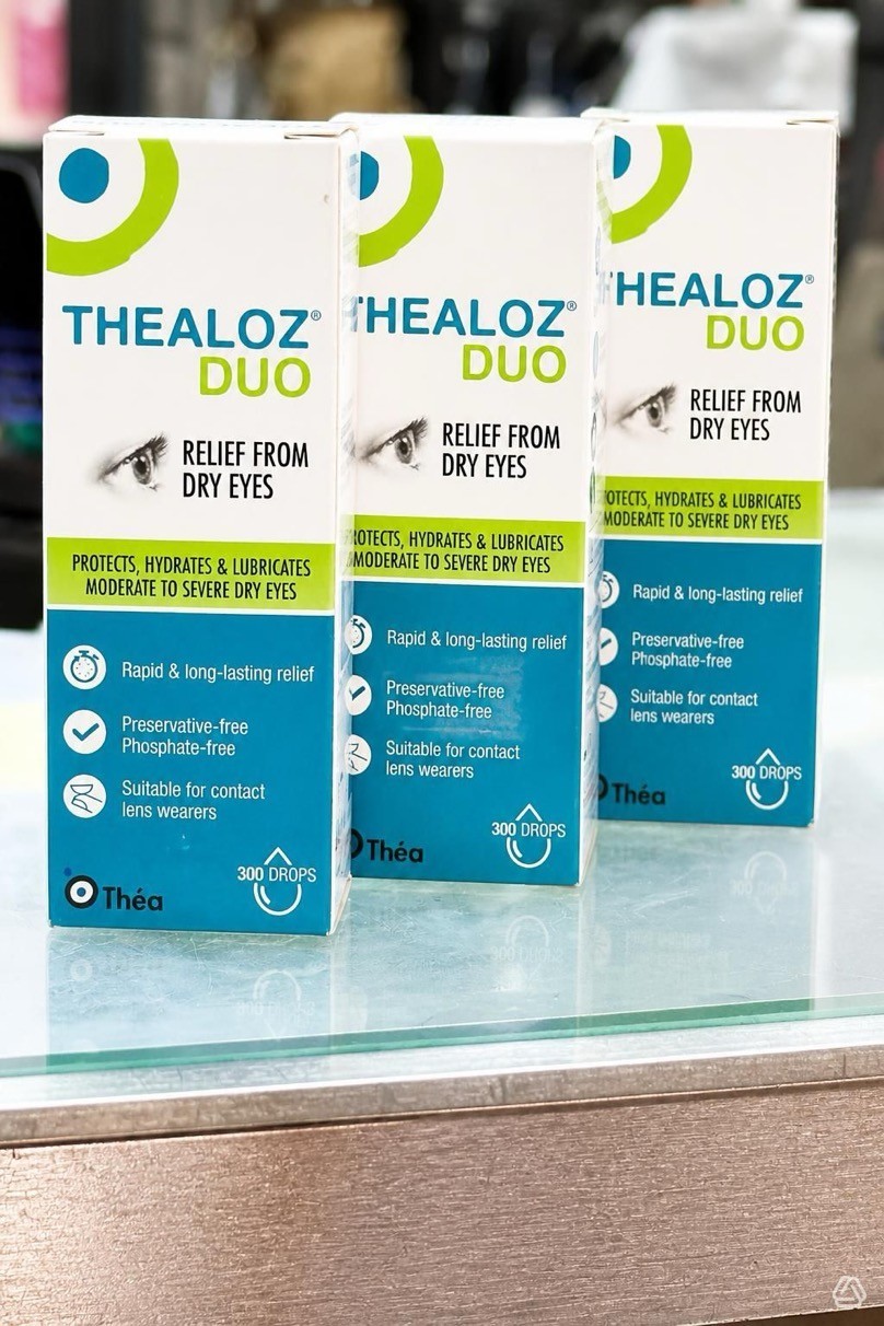 Eye Drop Thealoz Duos  10ml 3 Pack Preservative Free Dry Eye Relief Exp. 2028