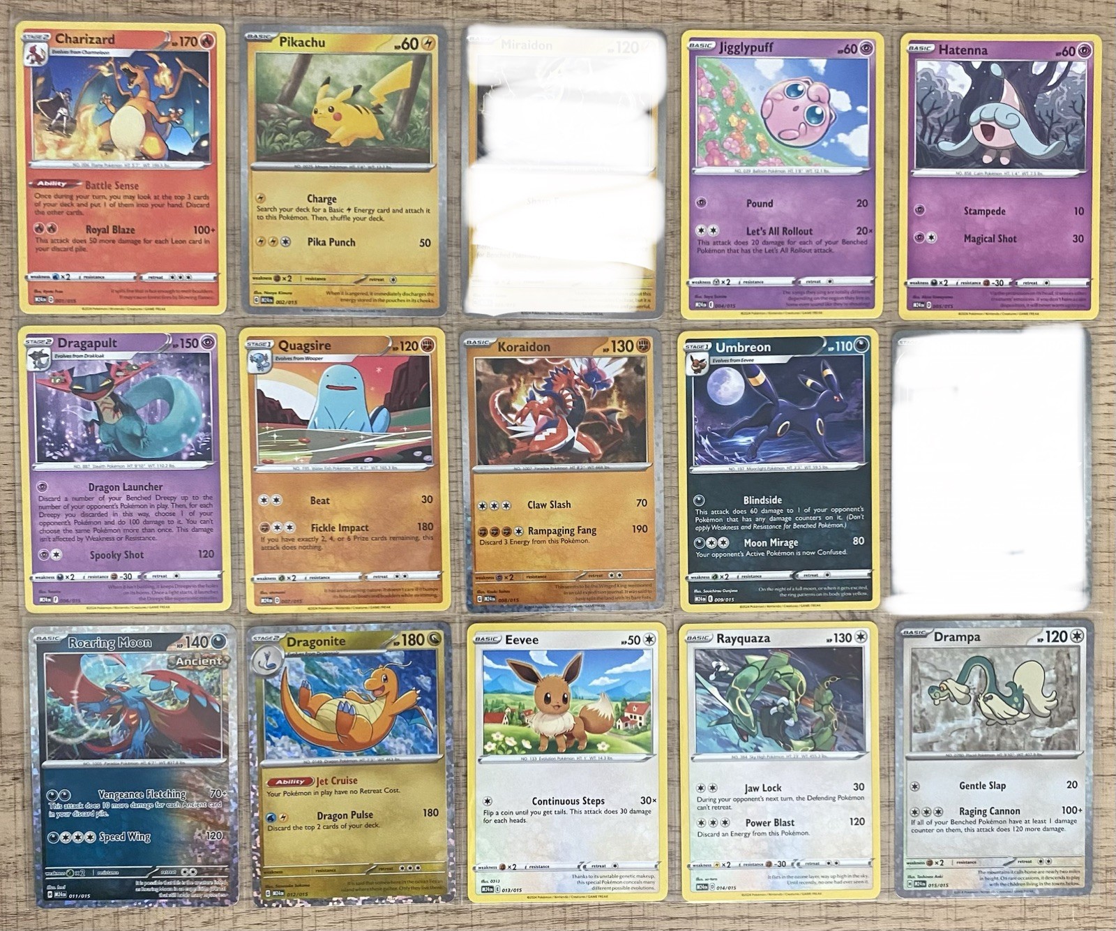 2025 McDonald’s Happy Meal Pokémon Dragon Discovery Cards 13/15 (INCOMPLETE SET)