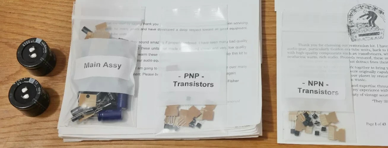 NAD 3240 3240PE restoration recap upgrade kit repair filter capacitor rebuild