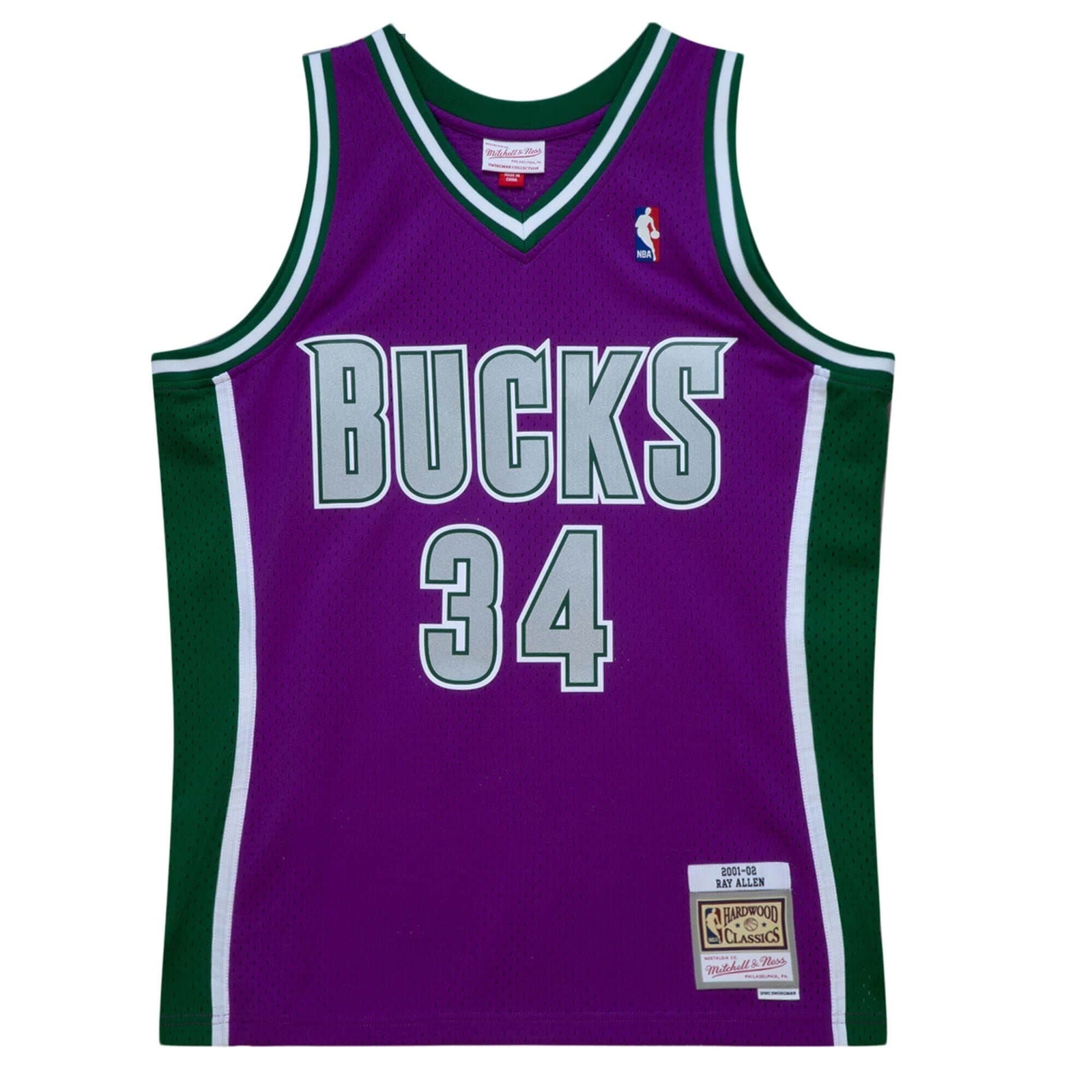 Mens Mitchell & Ness NBA SWINGMAN JERSEY - MILWAUKEE BUCKS 2001 RAY ALLEN Mens Mitchell & Ness NBA SWINGMAN JERSEY - MILWAUKEE BUCKS 2001 RAY ALLEN