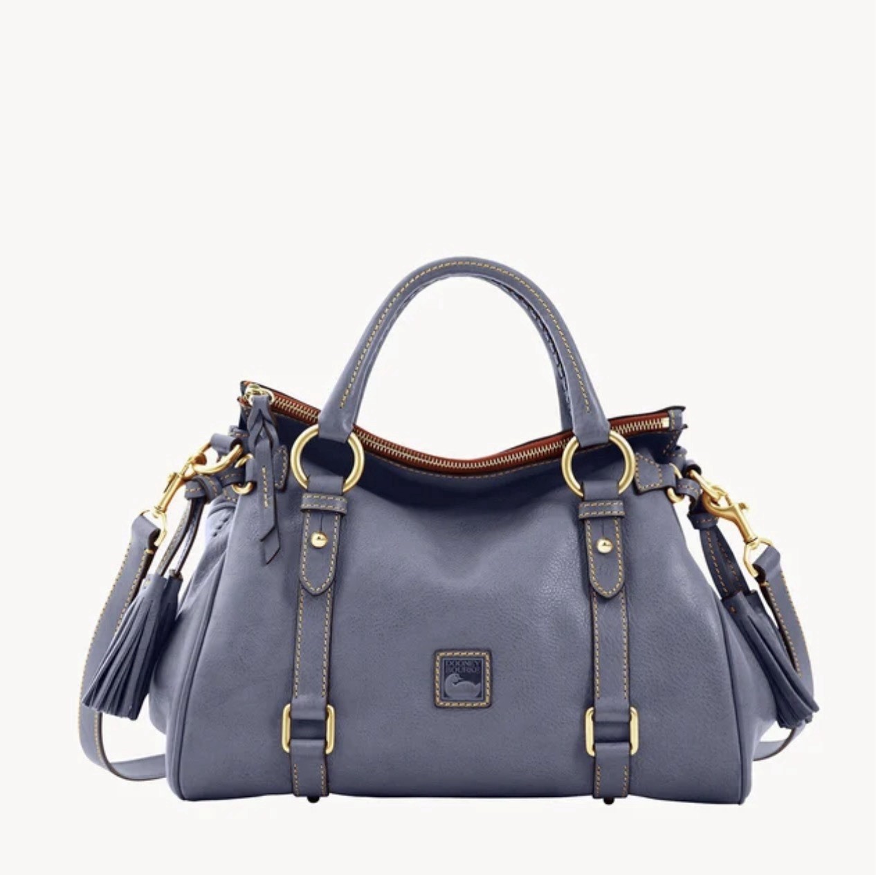 Dooney and Bourke Florentine Satchel - Steel Blue - 8L980XQ Dooney and Bourke Florentine Satchel - Steel Blue - 8L980XQ