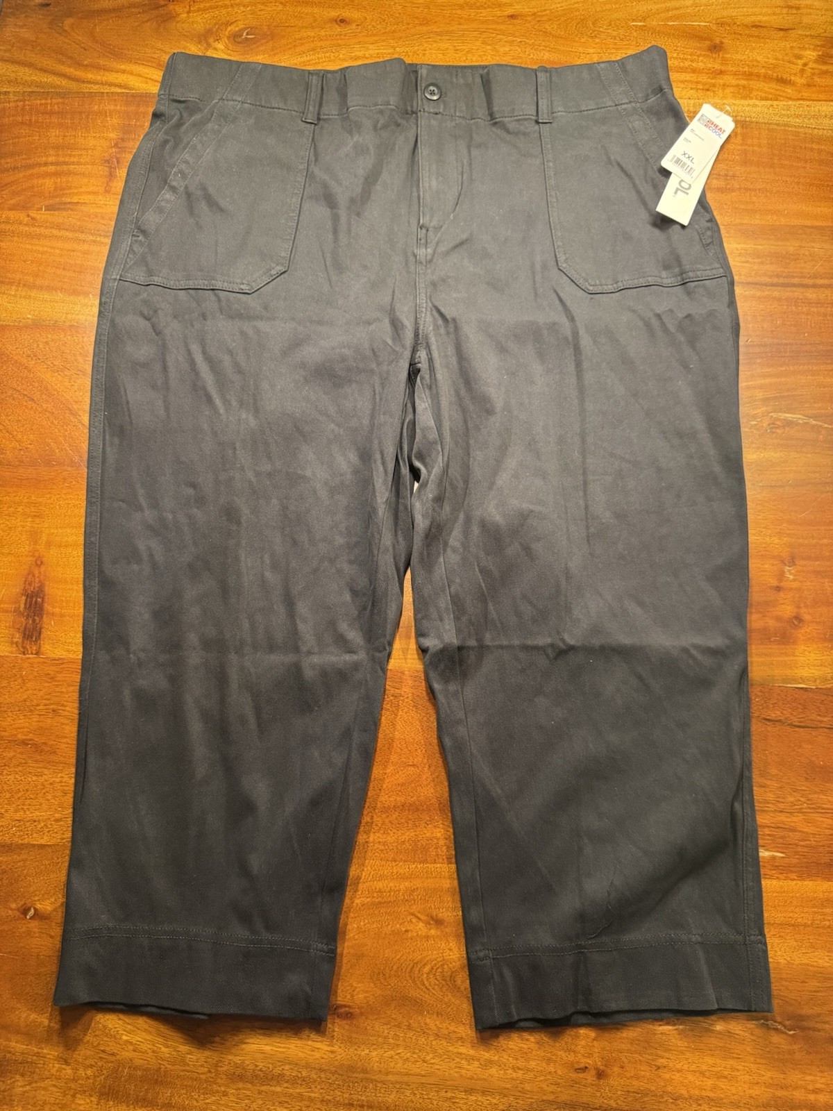 32 Degrees Womens Black Wide Leg Casual Cropped Pants Sz XXL - NWT 32 Degrees Womens Black Wide Leg Casual Cropped Pants Sz XXL - NWT