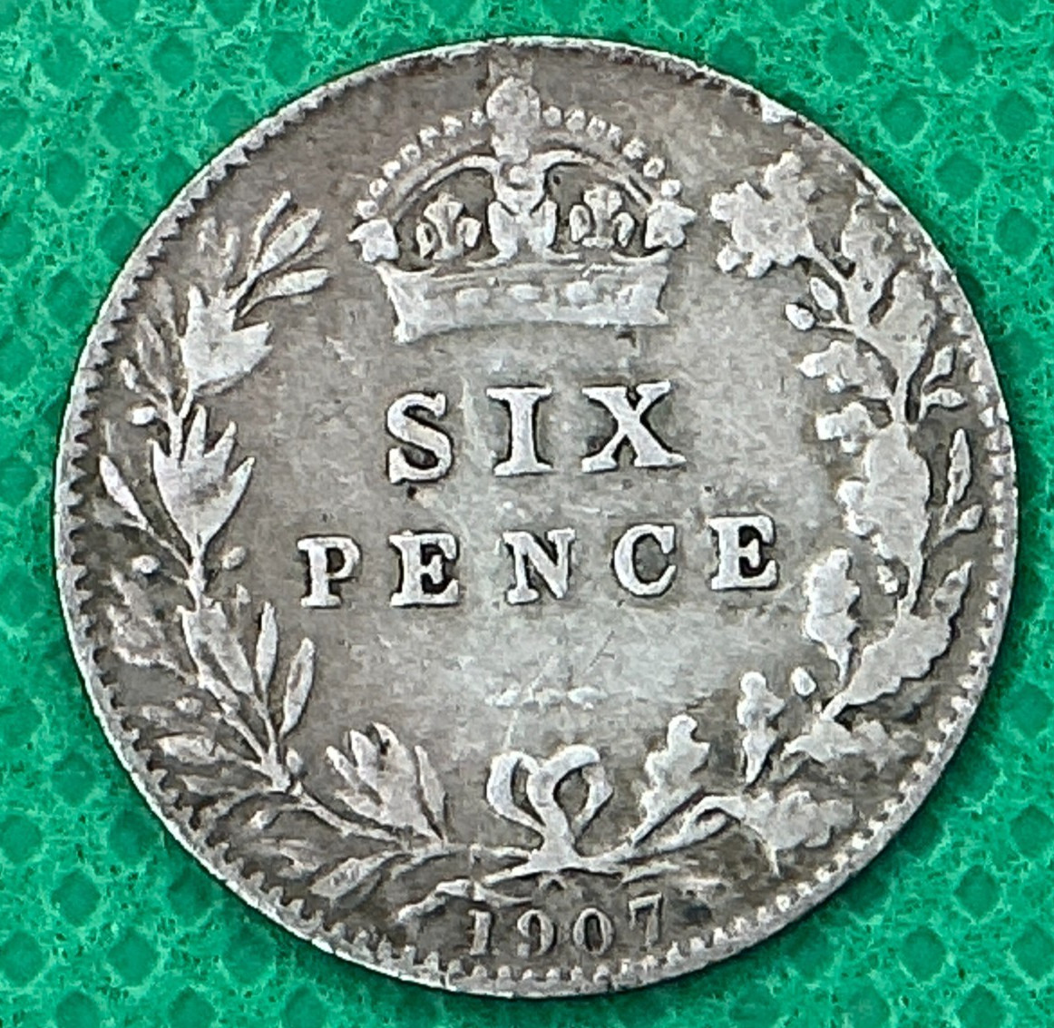 1907 Great Britain King Edward VII Sterling Silver Sixpence KM# 799