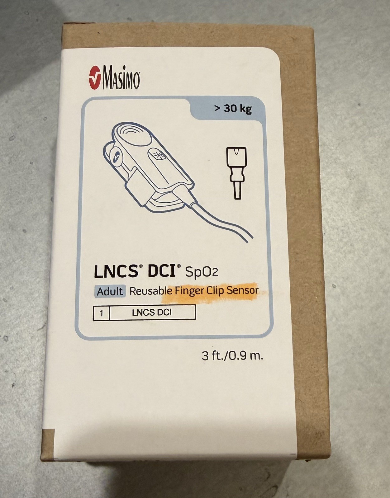 Masimo 1863 LNCS DCI Adult SpO2 Reusable Finger Sensor