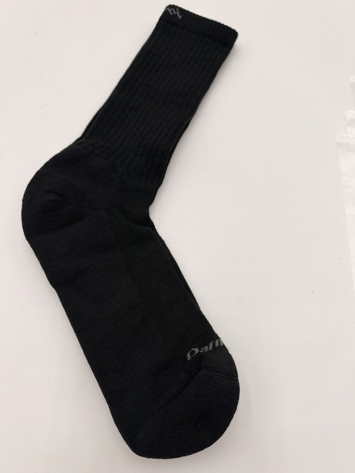 Darn Tough Black Crew Socks Cushioned Hiking Outdoor Athletic NWOT 1 Pair