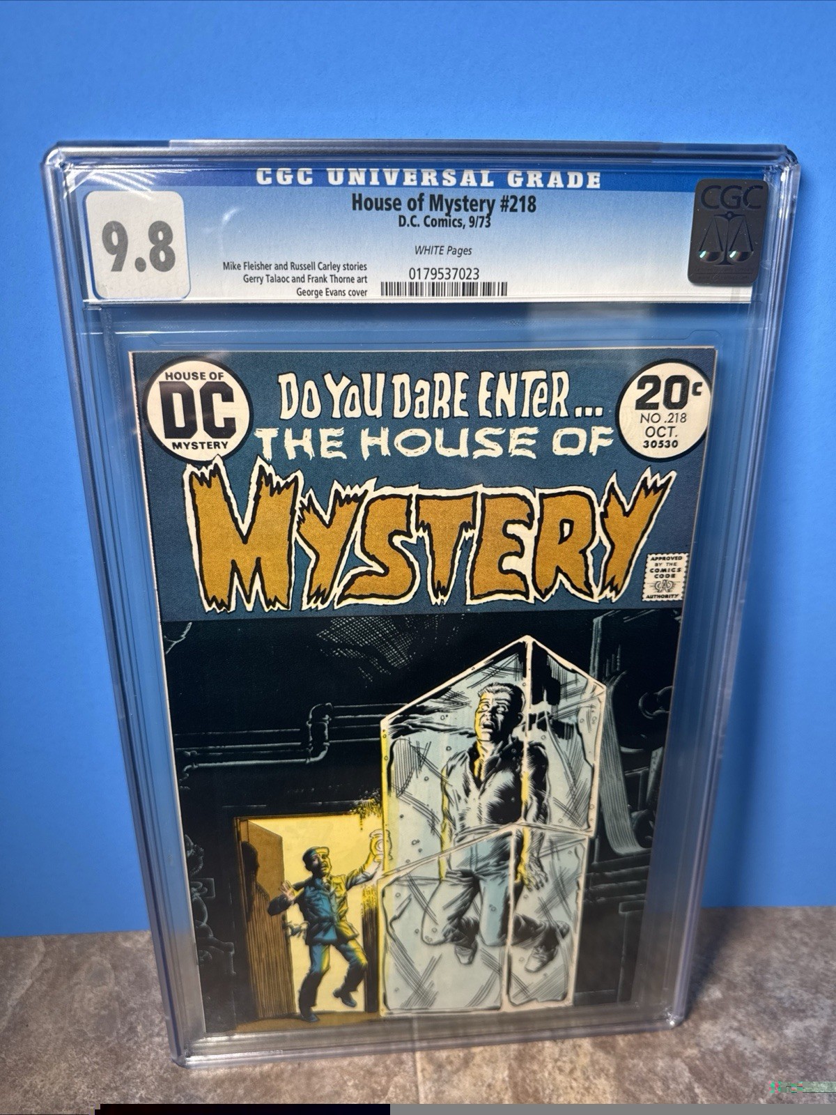House Of Mystery #218 CGC 9.8 White Pages 9/1973 House Of Mystery #218 CGC 9.8 White Pages 9/1973