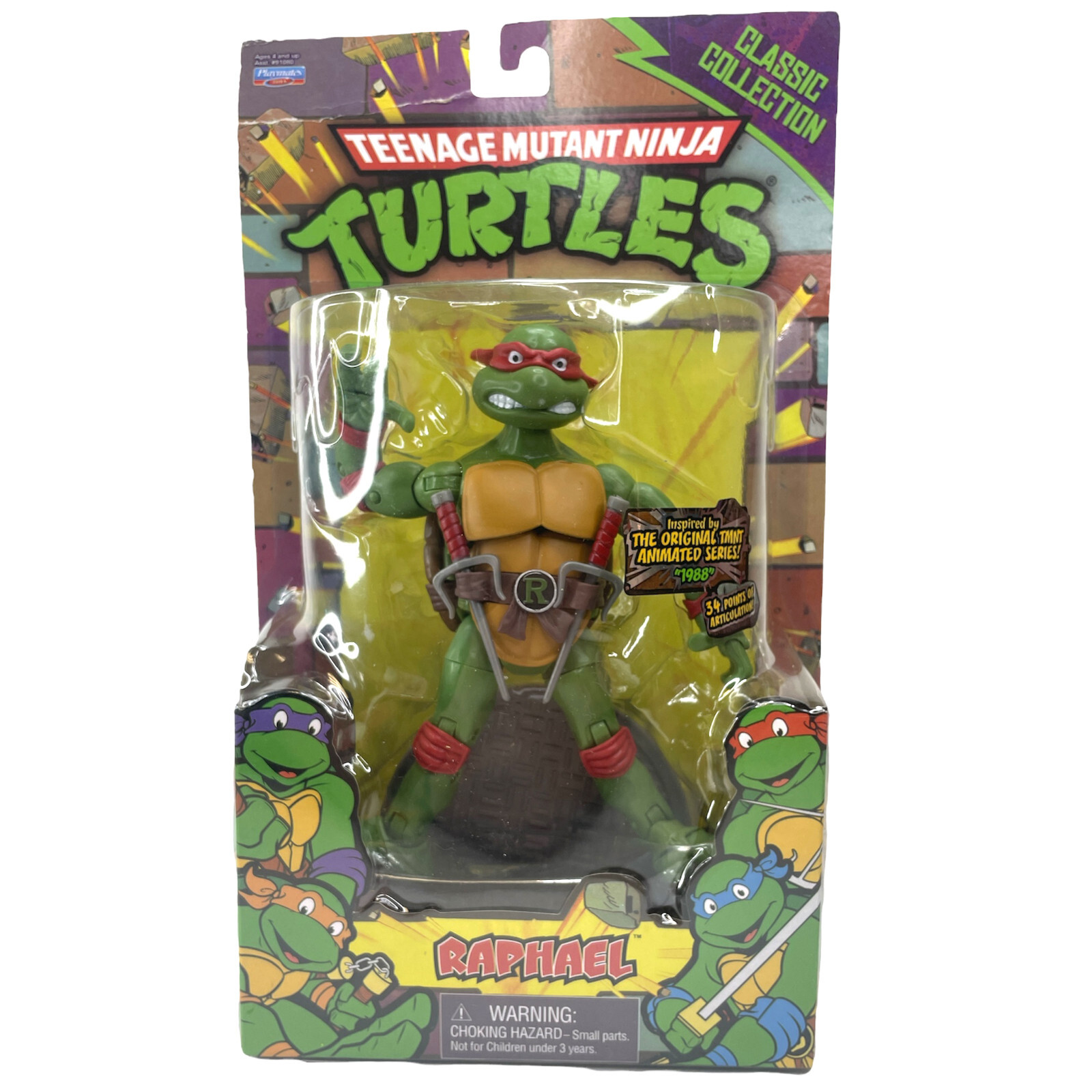 Teenage Mutant Ninja Turtles Classic Collection 1988 Raphael Action Figure Toys Teenage Mutant Ninja Turtles Classic Collection 1988 Raphael Action Figure Toys