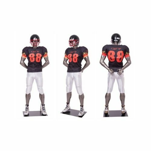 Male Football Player Mannequin - Muscular Sports Male Full Body Sports Mannequin