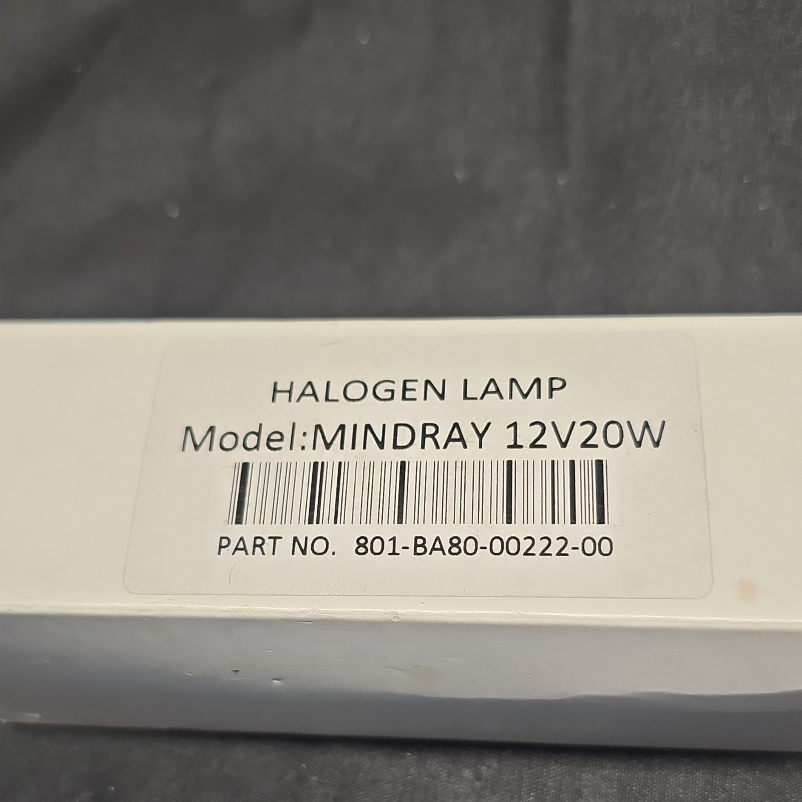 Mindray 12V 20W Halogen Lamp Bulb MPN 801-BA80-00222-00 -BS 200/300/400/480/800