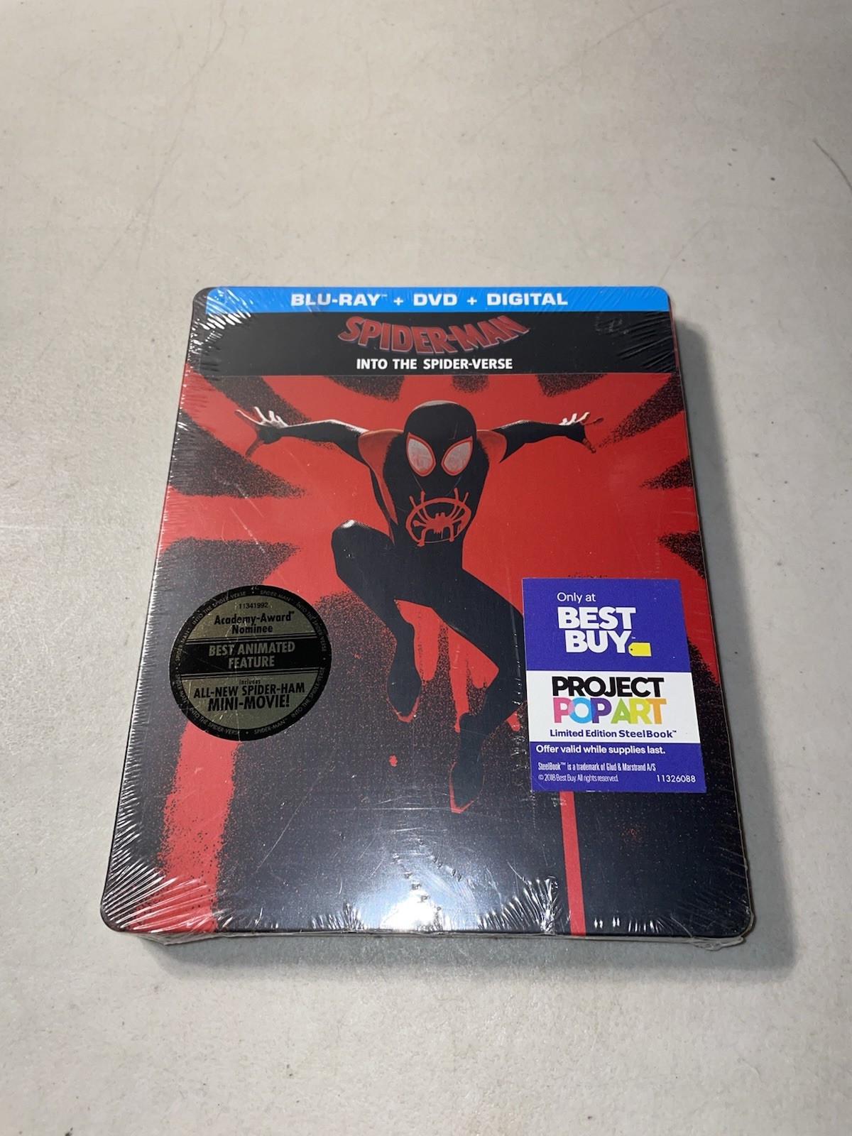 SPIDER-MAN: INTO THE SPIDER VERSE BLU-RAY STEELBOOK-BEST BUY EXCL-MARVEL SPIDER-MAN: INTO THE SPIDER VERSE BLU-RAY STEELBOOK-BEST BUY EXCL-MARVEL