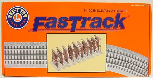 Lionel 6-12038 O FasTrack Elevated Trestle Set NIB