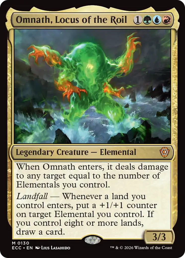 MTG Omnath, Locus of the Roil [Lorwyn Eclipsed Commander] Near Mint Magic