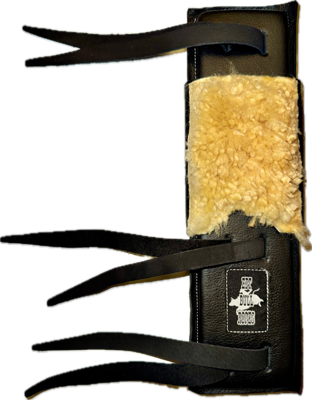 Youth Bull Rope Pad w Sheep Wool Flap 11\ Youth Bull Rope Pad w Sheep Wool Flap 11\