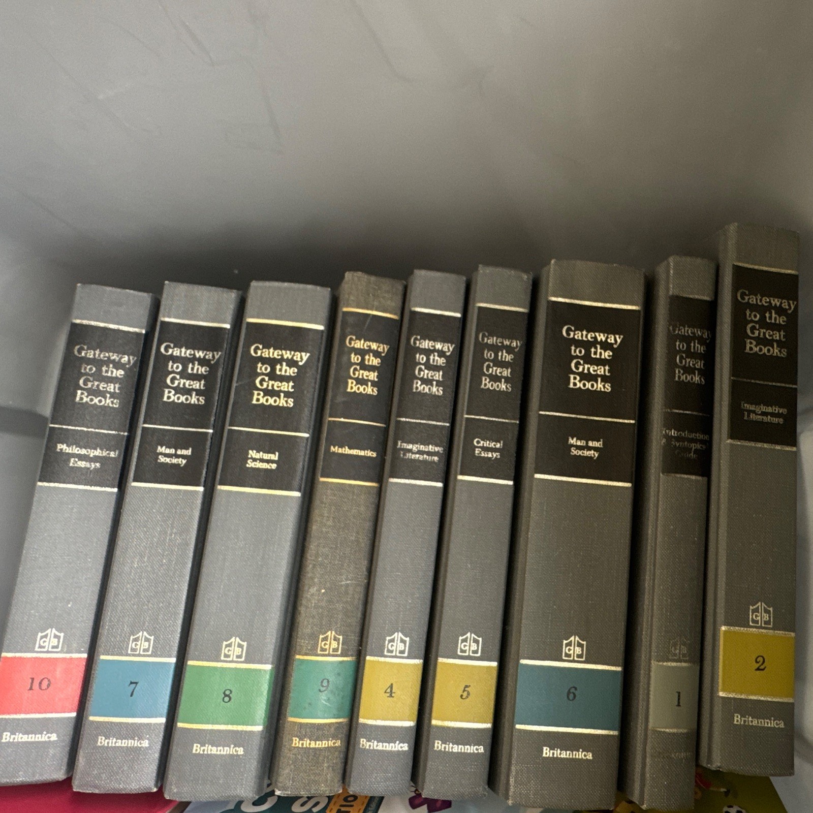 Encyclopaedia Britannica Gateway to the Great Books Vol 1-9 Hardcover Set Encyclopaedia Britannica Gateway to the Great Books Vol 1-9 Hardcover Set
