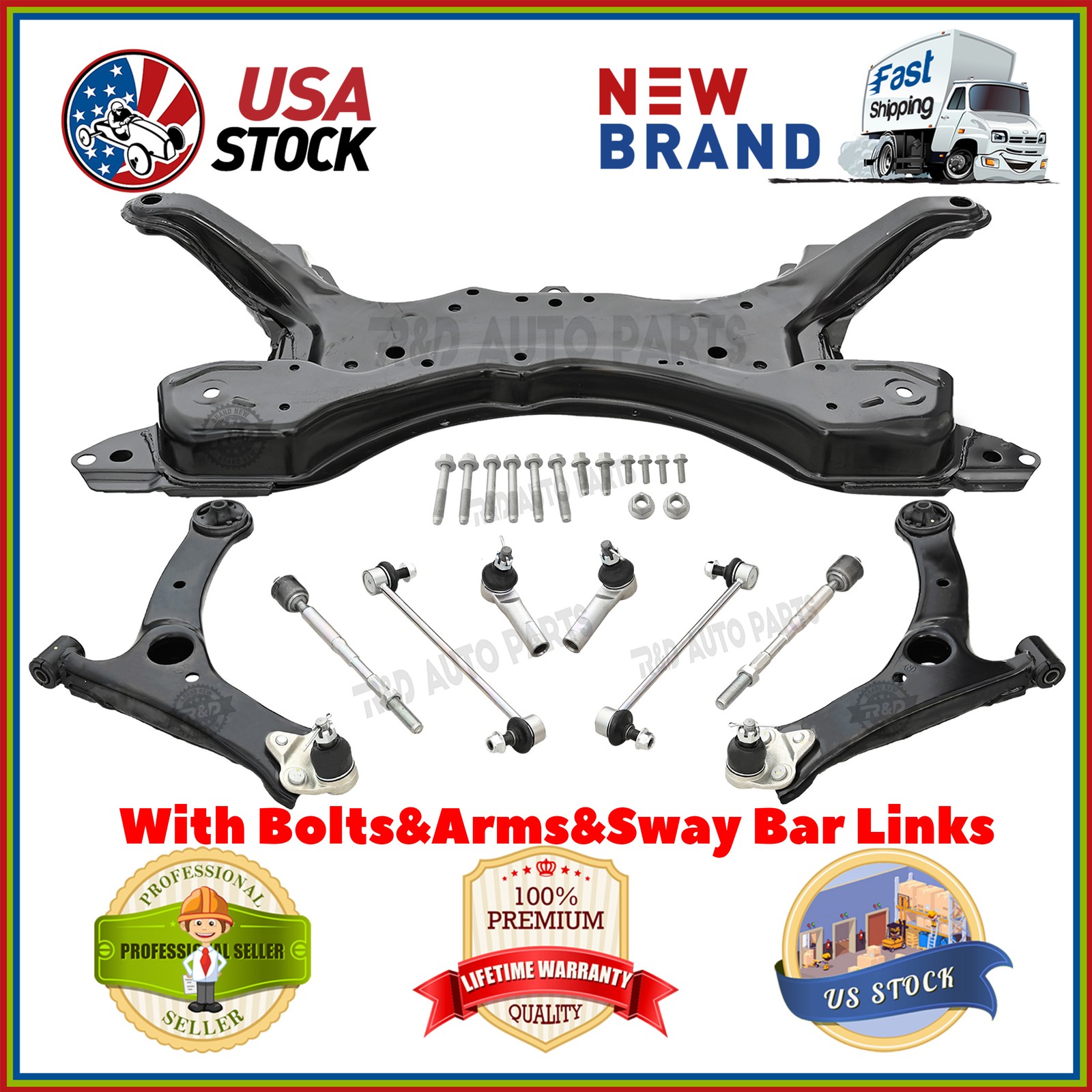 New Front Subframe Crossmember Suspension For Toyota Corolla 2009-2013 With Arms New Front Subframe Crossmember Suspension For Toyota Corolla 2009-2013 With Arms