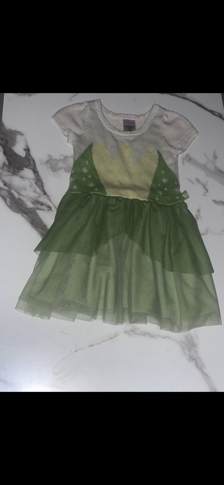 Disney Princess Tiana Knit Dress Size 4T Disney Princess Tiana Knit Dress Size 4T