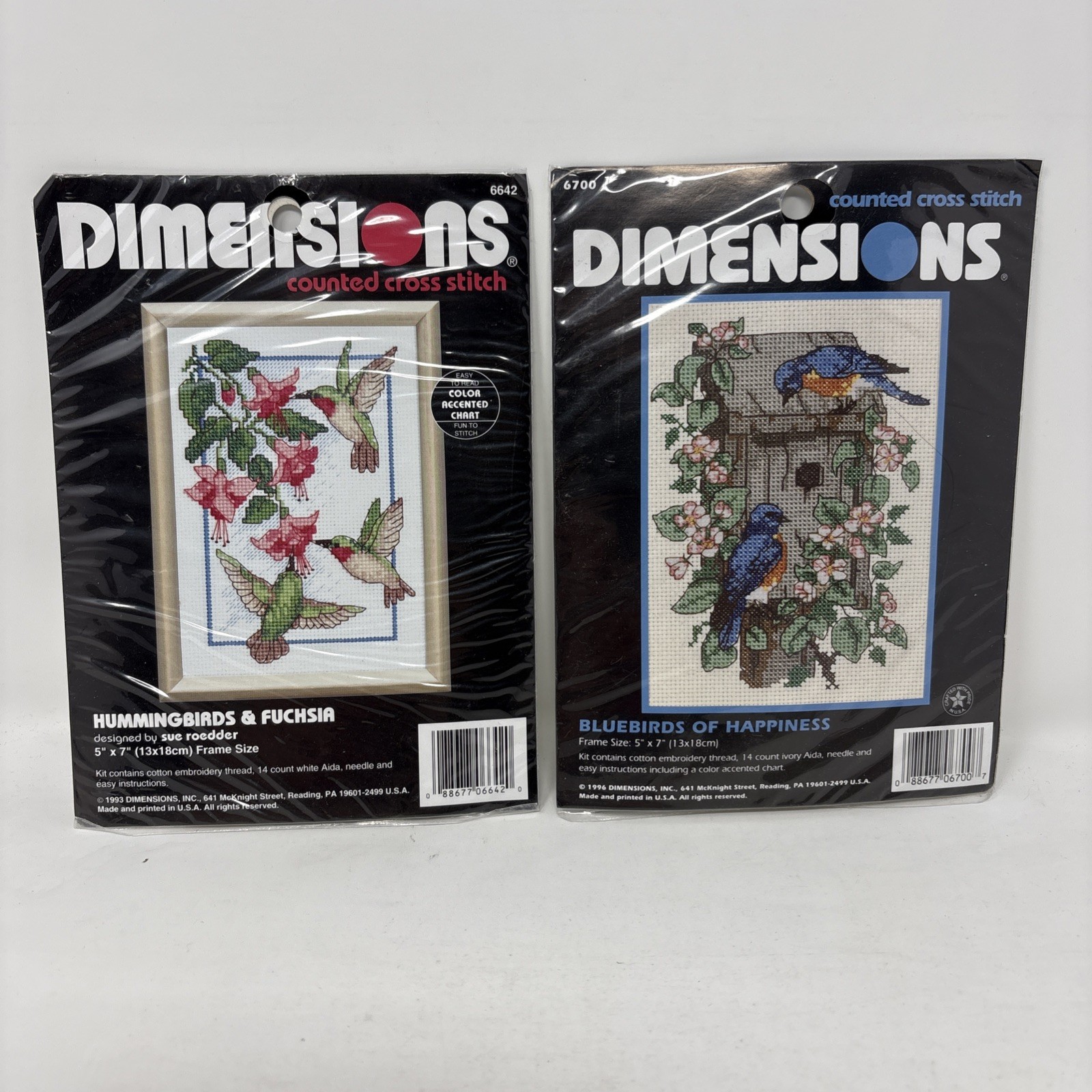 Dimensions Counted Cross Stitch Kits Lot Of 2 #6642 And #6700 Dimensions Counted Cross Stitch Kits Lot Of 2 #6642 And #6700