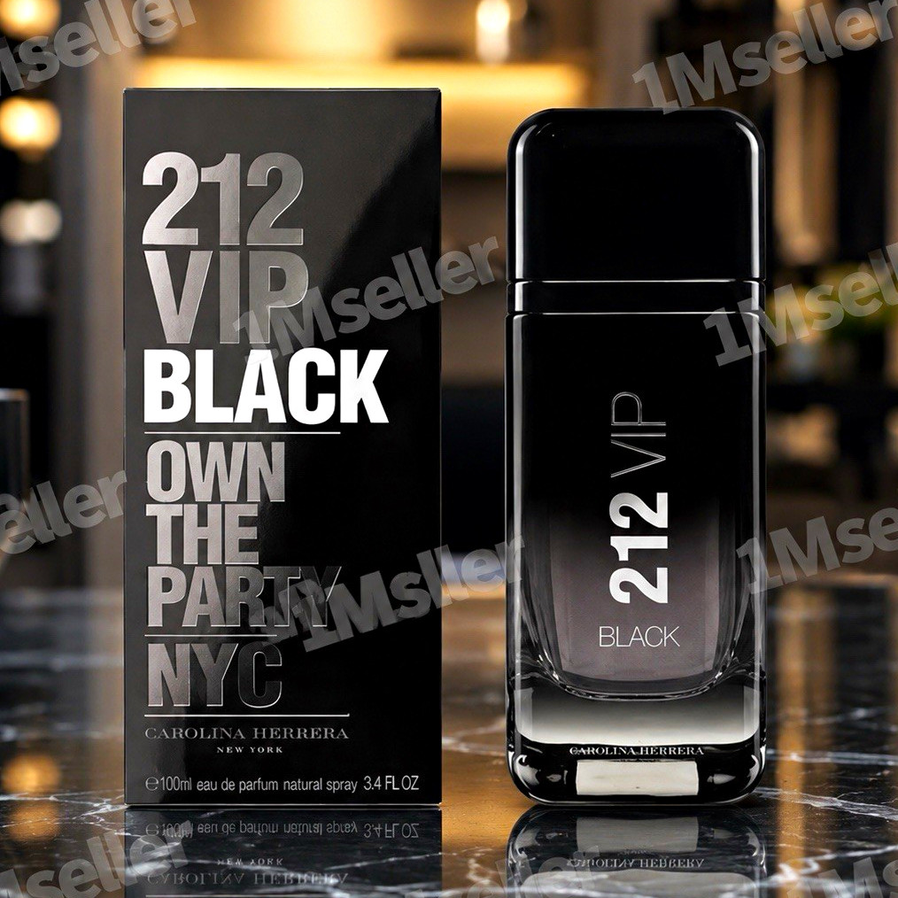 Carolina Herrera 212 VIP Black Eau de Parfum Spray 3.4 fl oz Regular Size Carolina Herrera 212 VIP Black Eau de Parfum Spray 3.4 fl oz Regular Size