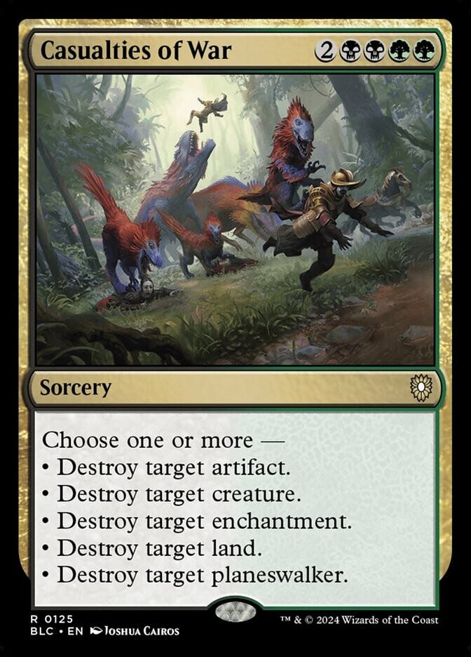 Casualties of War 0125 Non Foil Rare Bloomburrow Commander MTG NM