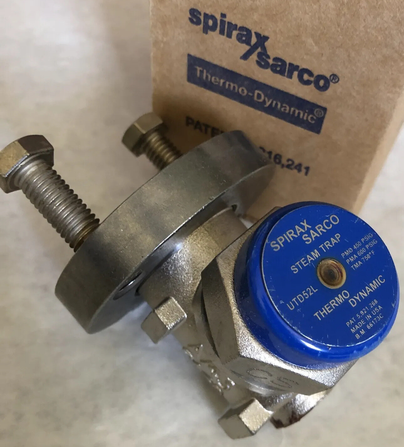 New Spirax Sarco COOL BLUE UTD52L Thermo Dynamic Steam Trap,A743 CA40F,AY,BU,AN New Spirax Sarco COOL BLUE UTD52L Thermo Dynamic Steam Trap,A743 CA40F,AY,BU,AN