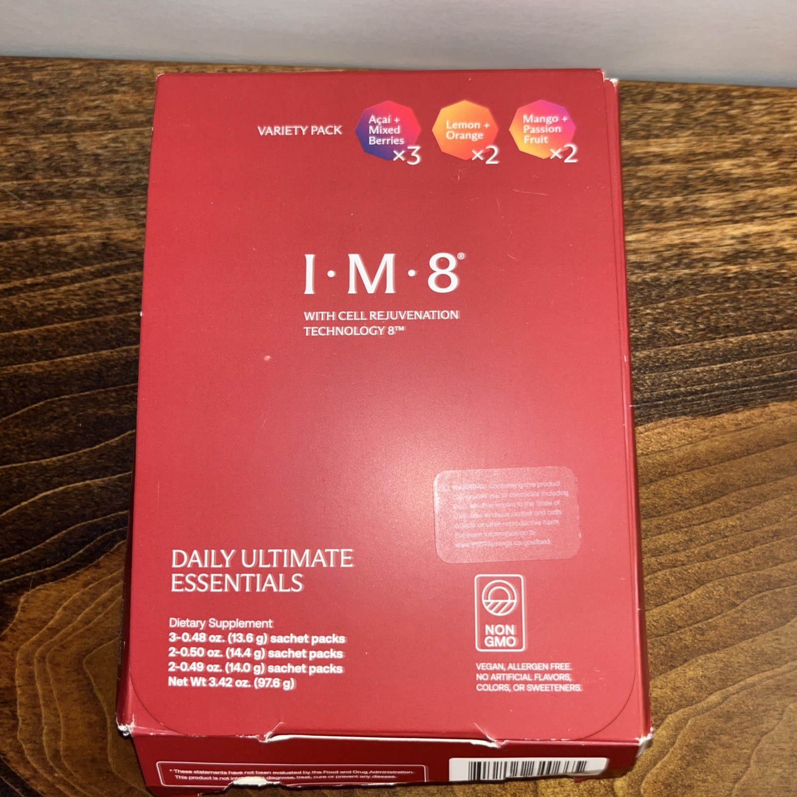 I·M·8 Daily Ultimate Essentials Powder Variety Pack 3.42oz EXP 12/27 I·M·8 Daily Ultimate Essentials Powder Variety Pack 3.42oz EXP 12/27
