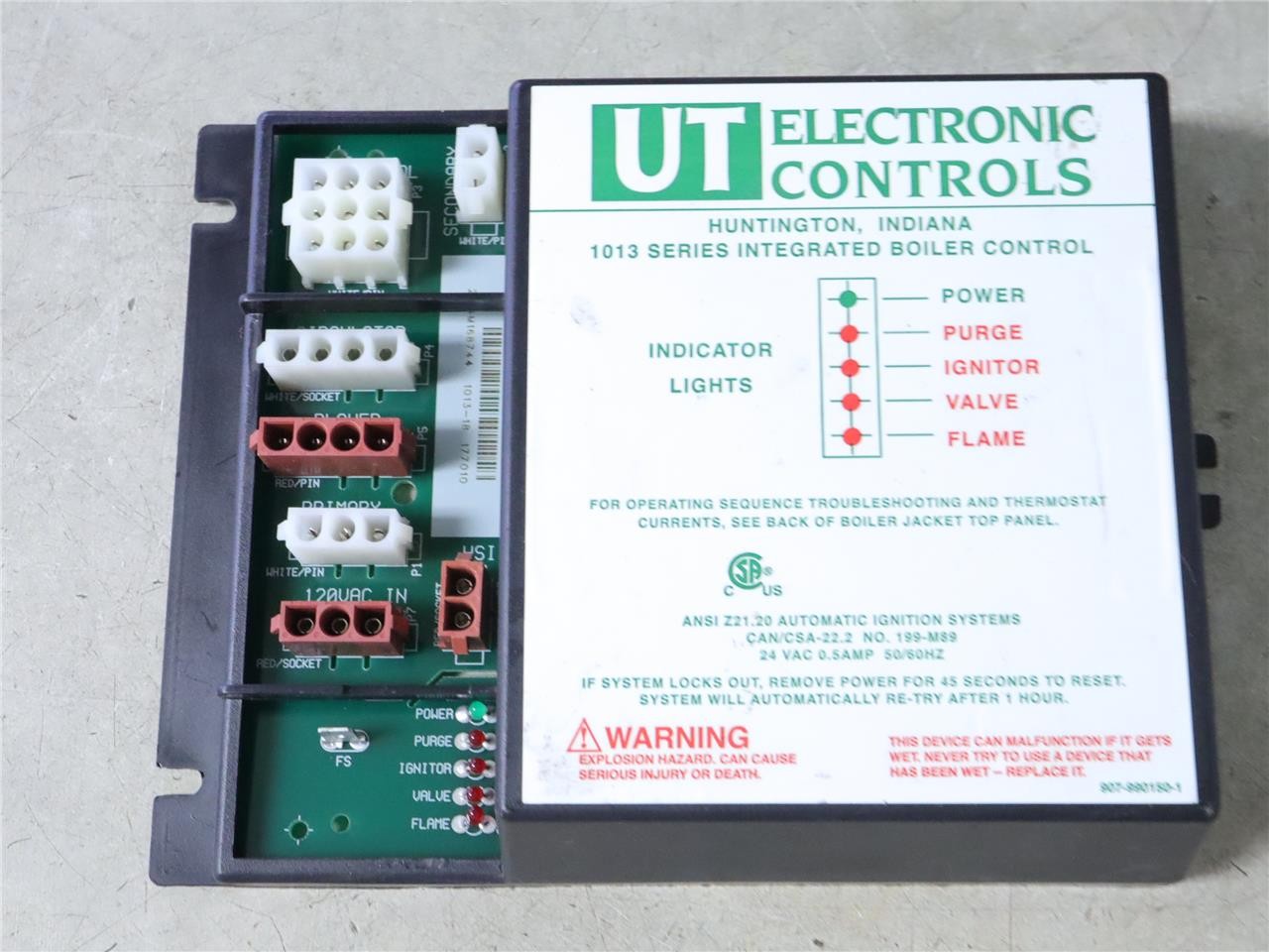 UT Electronic Controls LOCHINVAR RLY2400 Boiler Ignition Control Module 1013-18