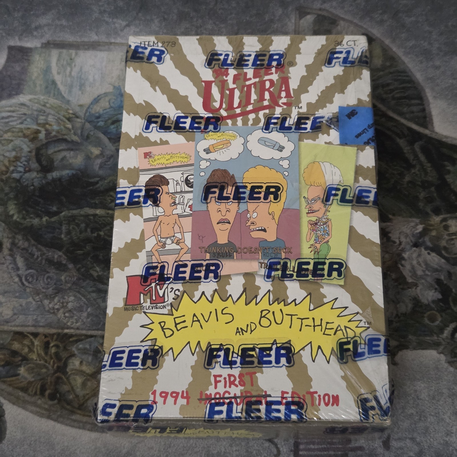 Fleer 1994 Beavis and Butt-Head First Edition Sealed Box • 36 Packs Fleer 1994 Beavis and Butt-Head First Edition Sealed Box • 36 Packs