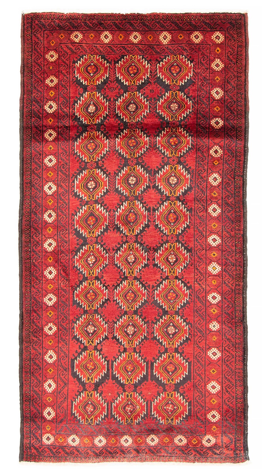 Vintage Hand-Knotted Area Rug 3\'3\