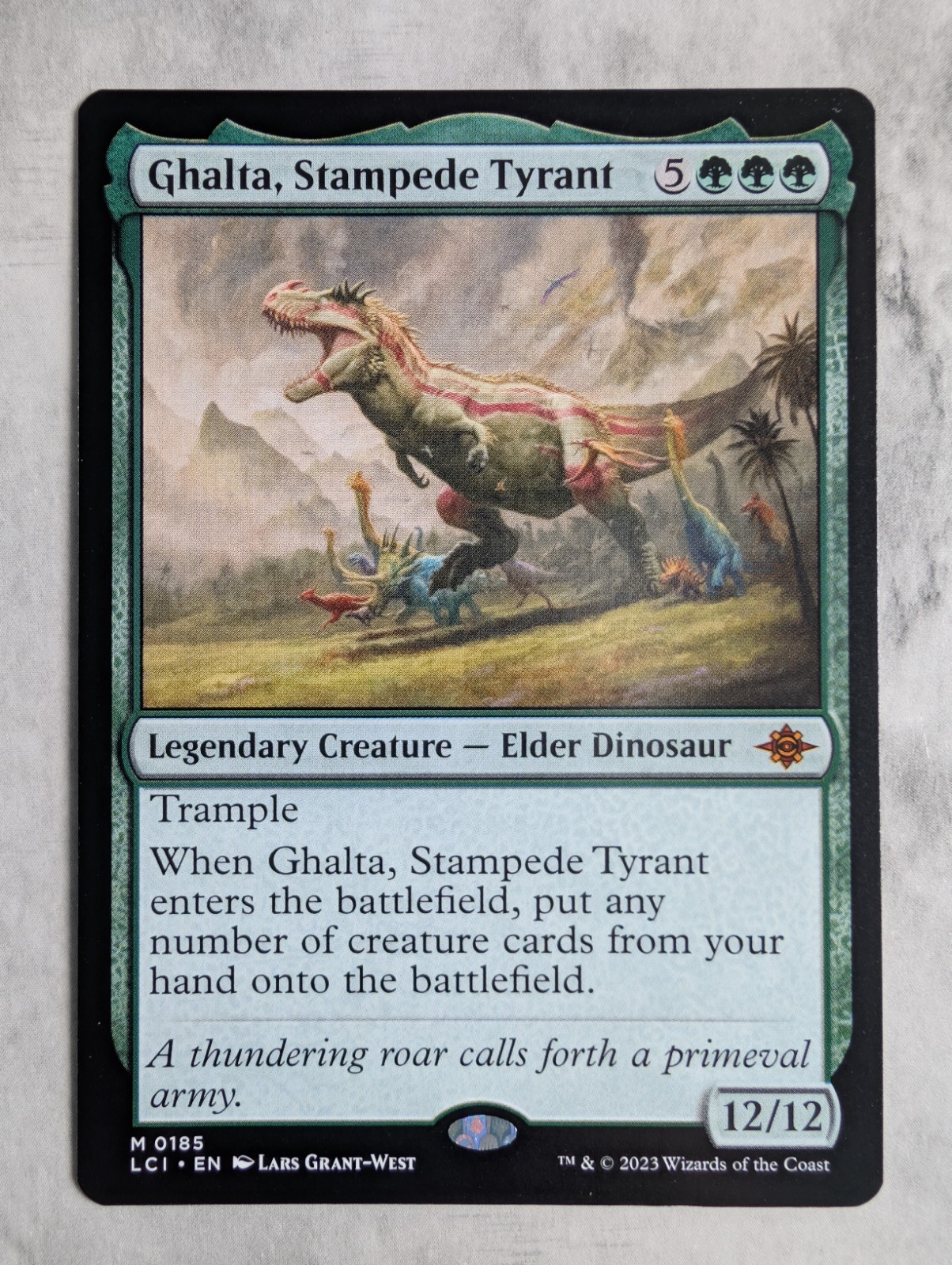 Ghalta, Stampede Tyrant | MTG LCI | Mythic Elder Dinosaur EDH Trample | NEW NM Ghalta, Stampede Tyrant | MTG LCI | Mythic Elder Dinosaur EDH Trample | NEW NM