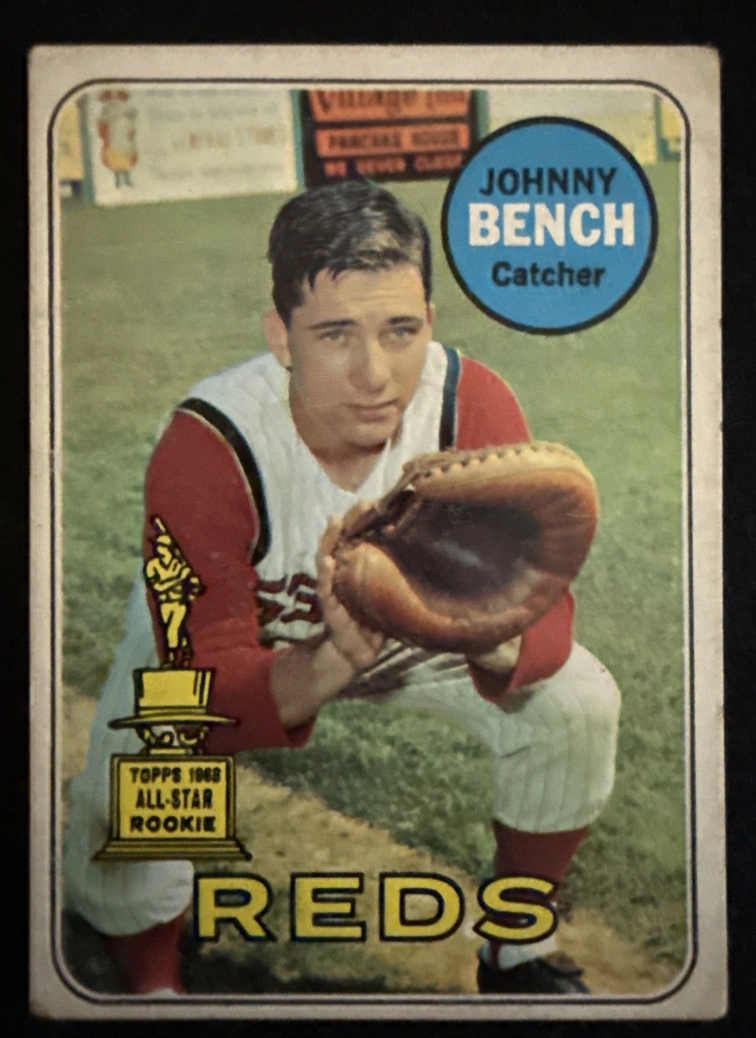 1969 Topps #95 Johnny Bench Cincinnati Reds Baseball Card VG - Centered - Nice 1969 Topps #95 Johnny Bench Cincinnati Reds Baseball Card VG - Centered - Nice