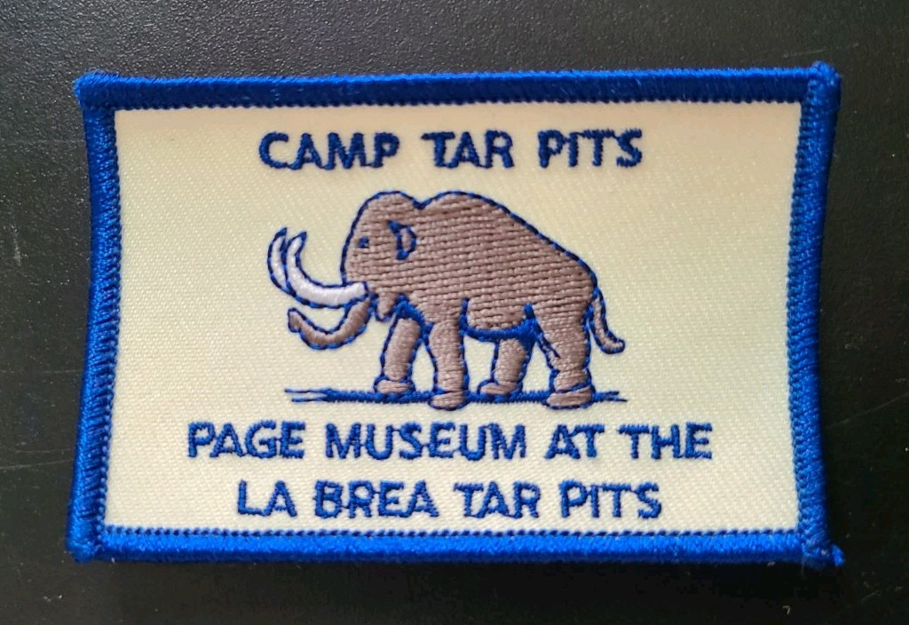 Rare - LA BREA TAR PITS Fossils Extinct Embroidered Patch Iron-on Mammoth Rare - LA BREA TAR PITS Fossils Extinct Embroidered Patch Iron-on Mammoth