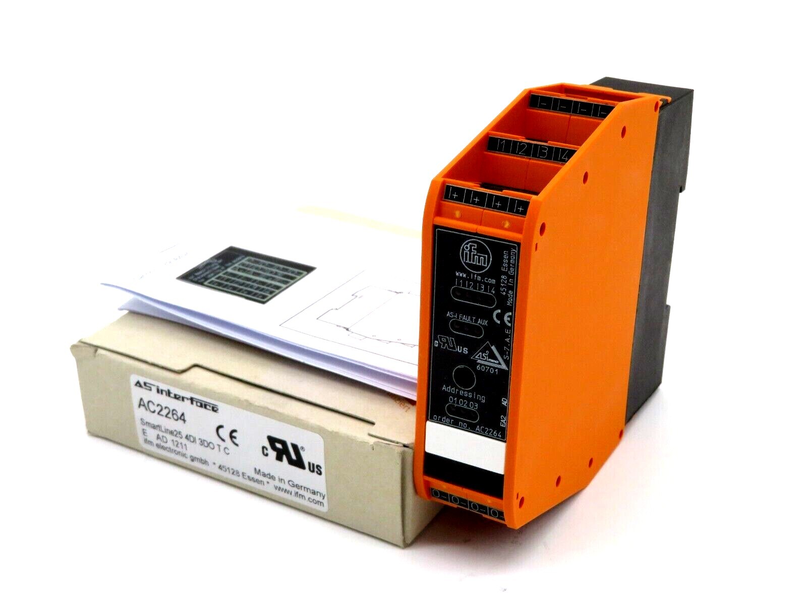 NEW IFM SMARTLINE25 4DI 3DO T C CABINET MODULE SMARTLINE254DI3DOTC AC2264 NEW IFM SMARTLINE25 4DI 3DO T C CABINET MODULE SMARTLINE254DI3DOTC AC2264