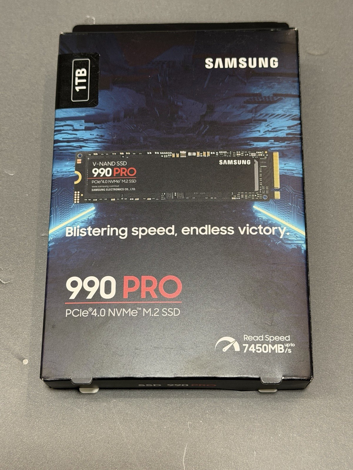 Samsung 990 PRO 1TB Internal SSD PCle Gen 4x4 NVMe (MZ-V9P1T0B/AM) Samsung 990 PRO 1TB Internal SSD PCle Gen 4x4 NVMe (MZ-V9P1T0B/AM)