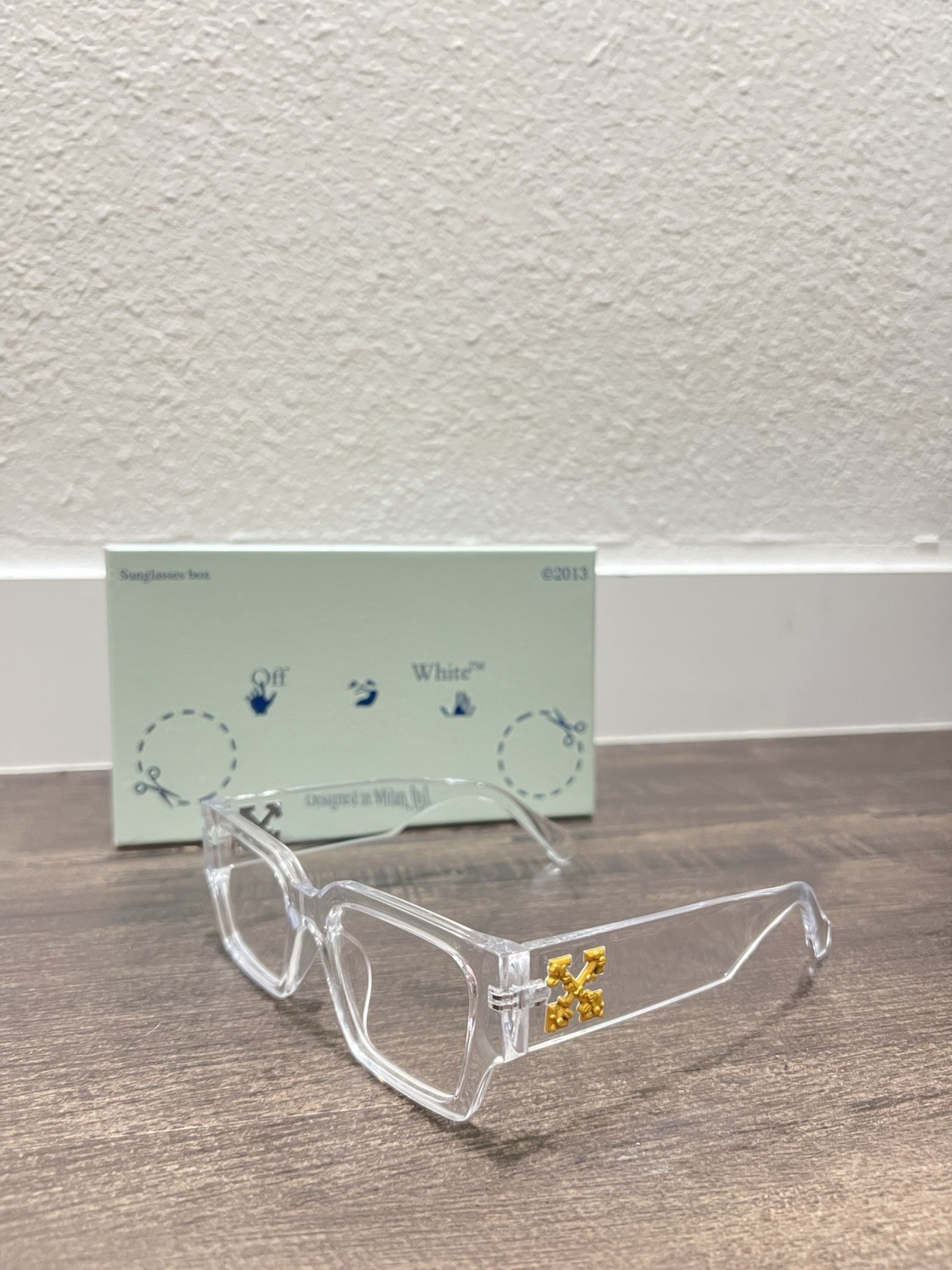 Off-White Virgil Unisex Clear Sunglasses (With Box)