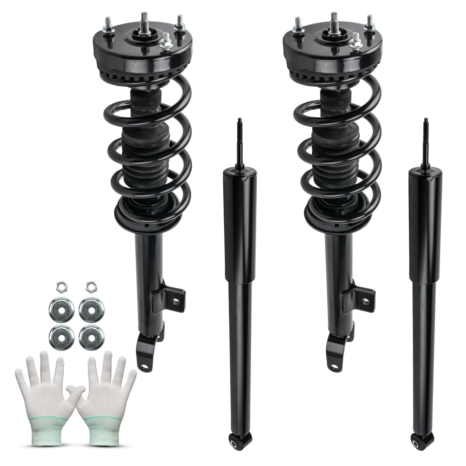 Front Rear 4PCS Complete Struts Assembly with Coil Spring for Dodge