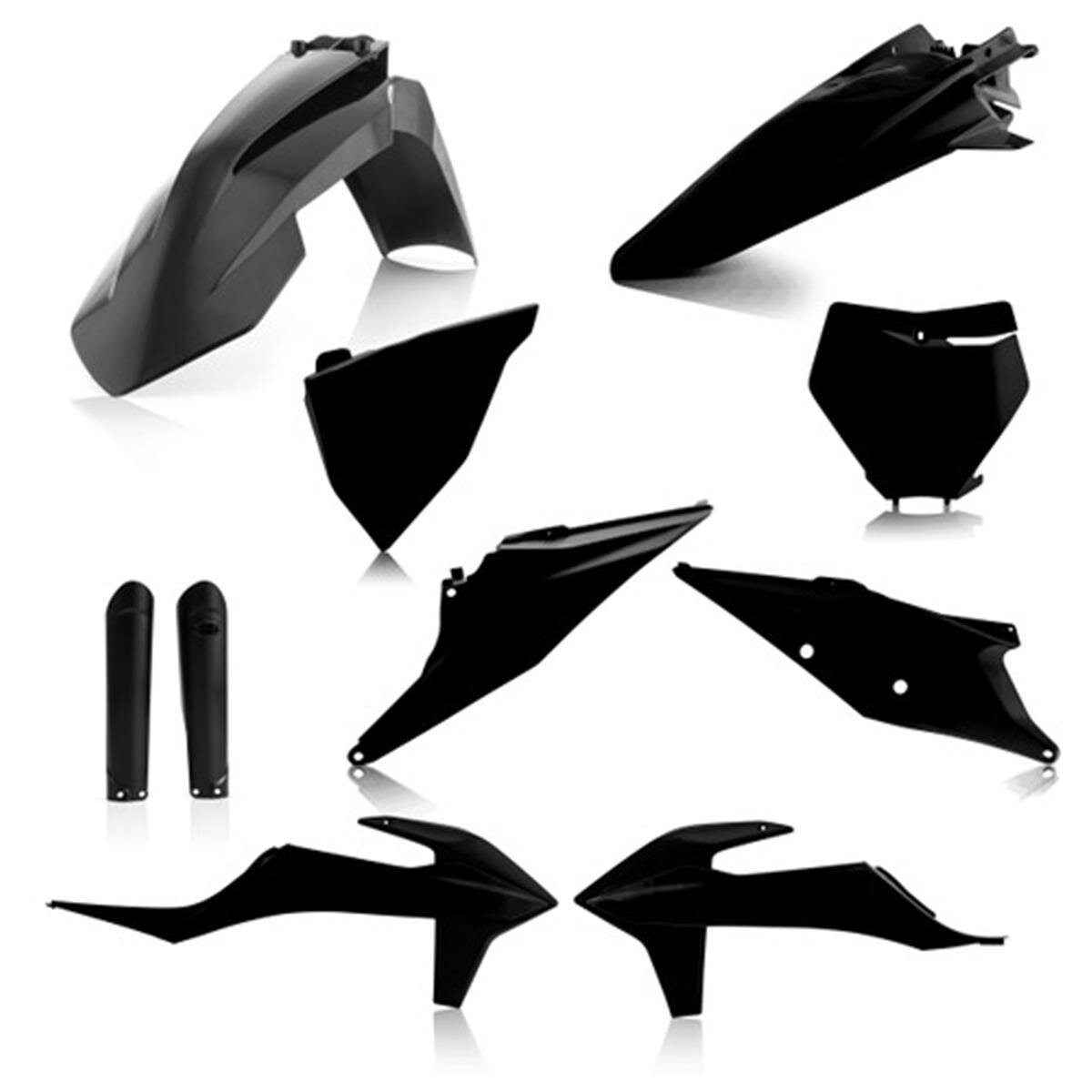 Acerbis Black Full Plastic Kit - 2726490001