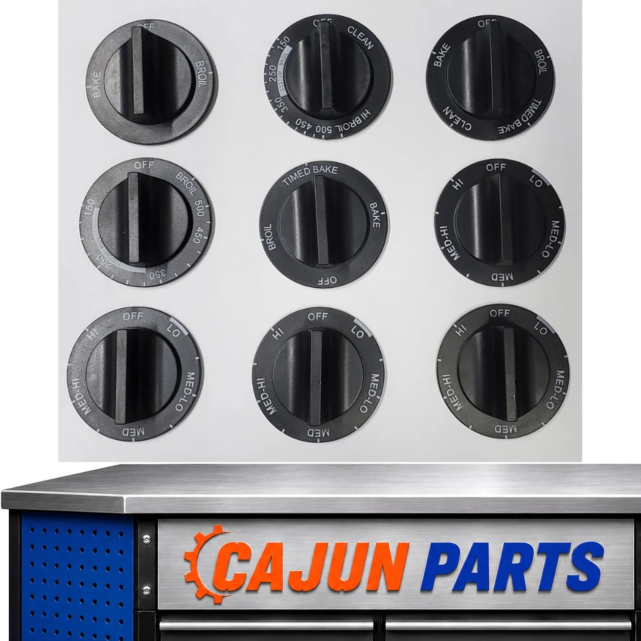 AP3139541-A PS389194 For Whirlpool Range Electric Burner Oven Knobs Part # Model