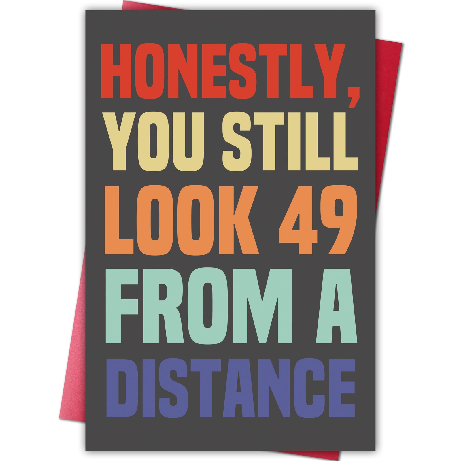 Cheeklee Funny 50th Birthday Card for Men Women, 8.1 x 5.3 inches, Look 49 Cheeklee Funny 50th Birthday Card for Men Women, 8.1 x 5.3 inches, Look 49