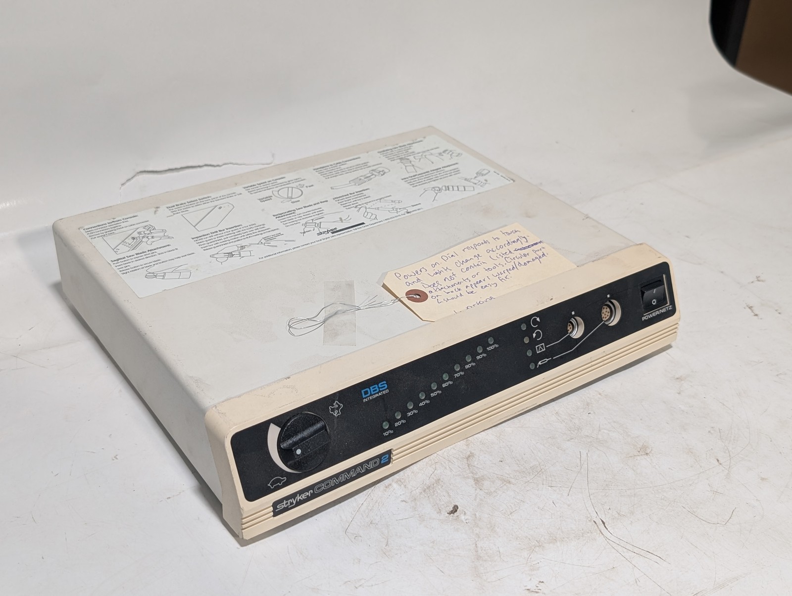 Stryker 2296-1 Command 2 DBS Integrated console 100-240V 200W as shown