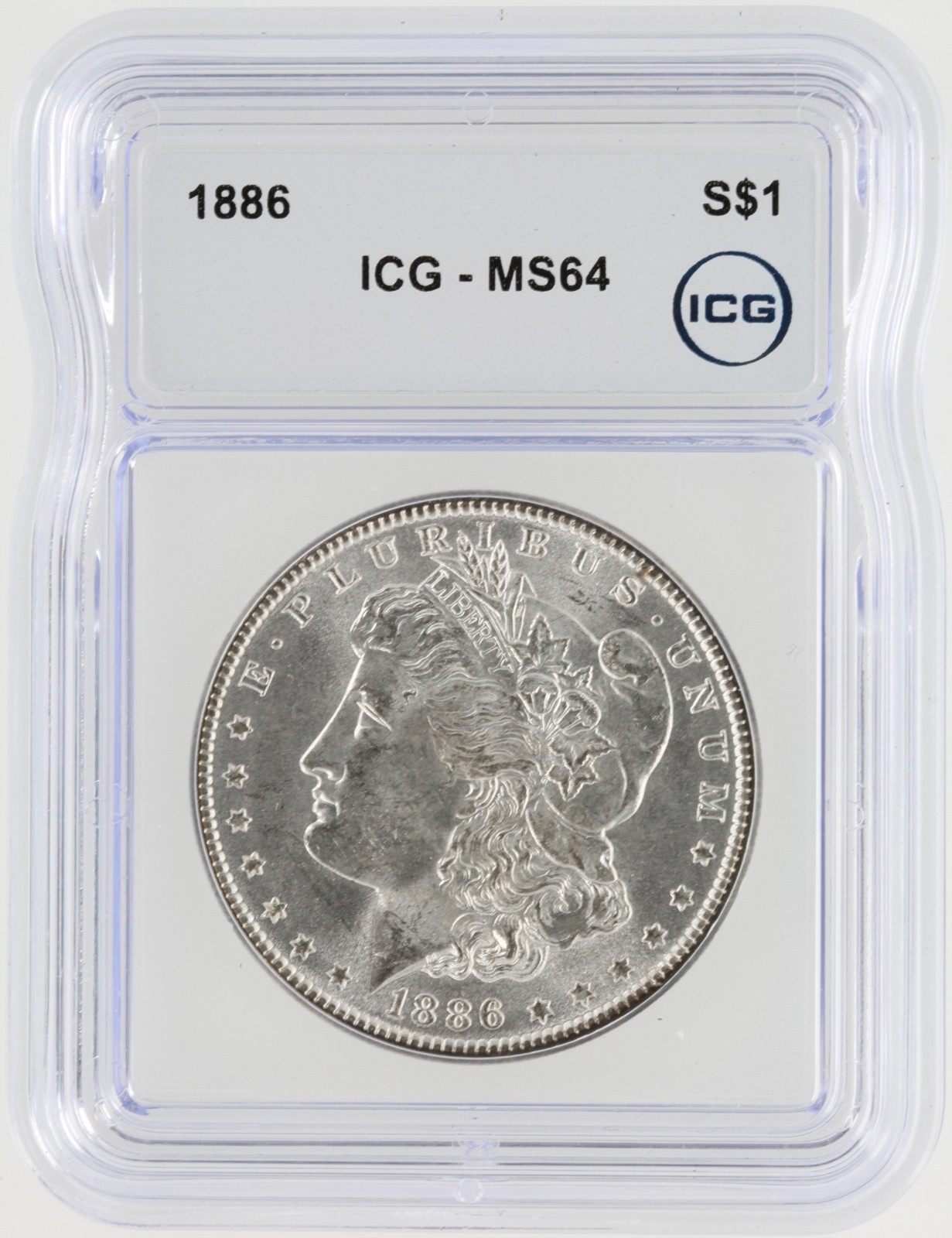 Pre-1921 Silver Morgan Dollar ICG MS64 S$1 - Lot of 1 - Mixed Years and Mints