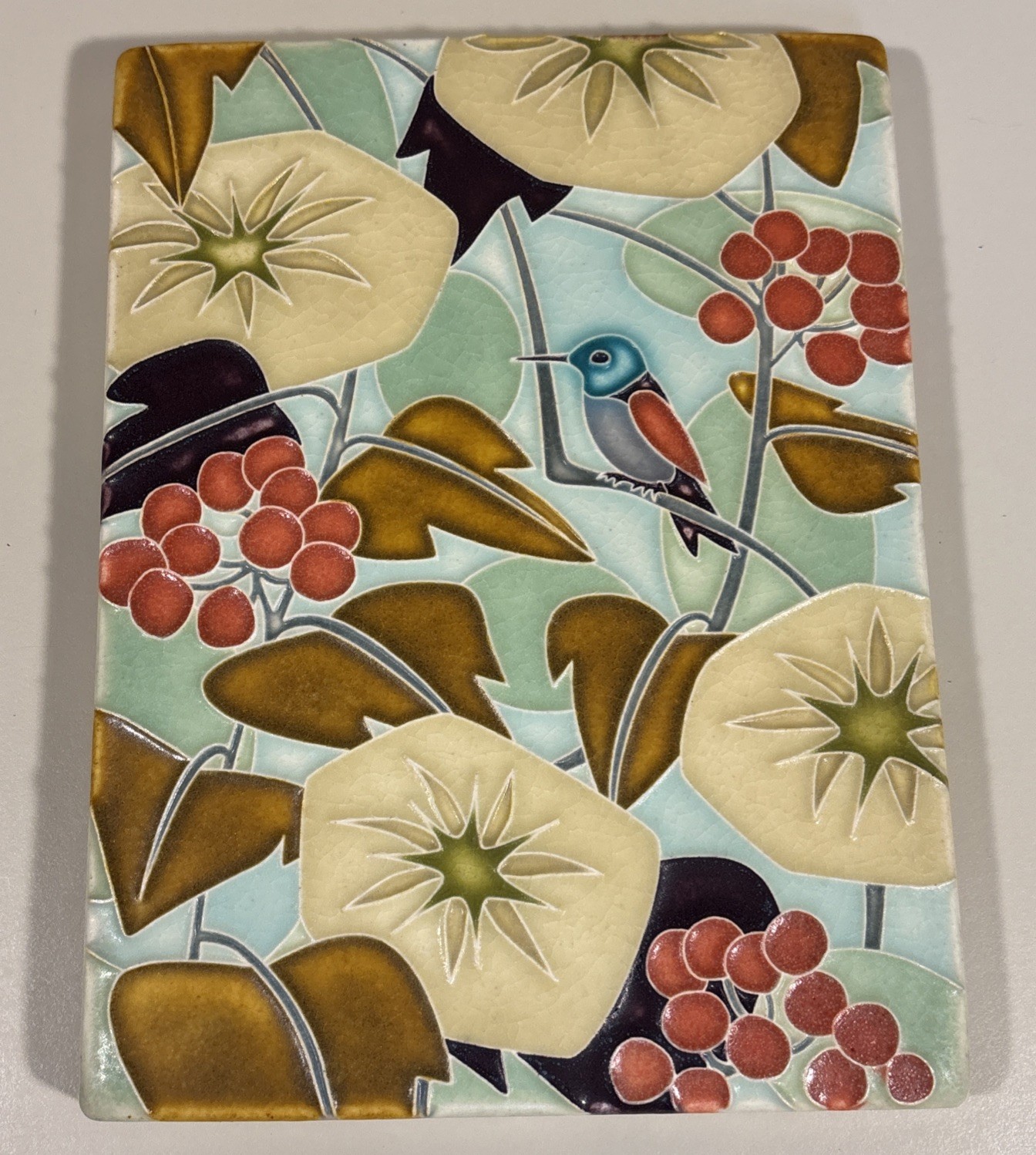 Motawi Tileworks Hummingbird Art Tile 6\