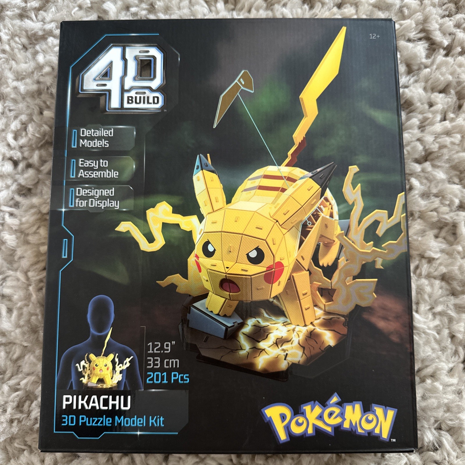 🔥 4D Build Pokemon Pikachu 3D Puzzle sheets Model Kit, 201 Pieces, NEW 🔥 4D Build Pokemon Pikachu 3D Puzzle sheets Model Kit, 201 Pieces, NEW