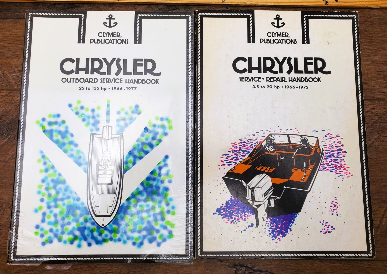 2v Clymer Chrysler Outboard Manual Set 1966-1977 3.5-20hp 25-135hp 1 Sealed New