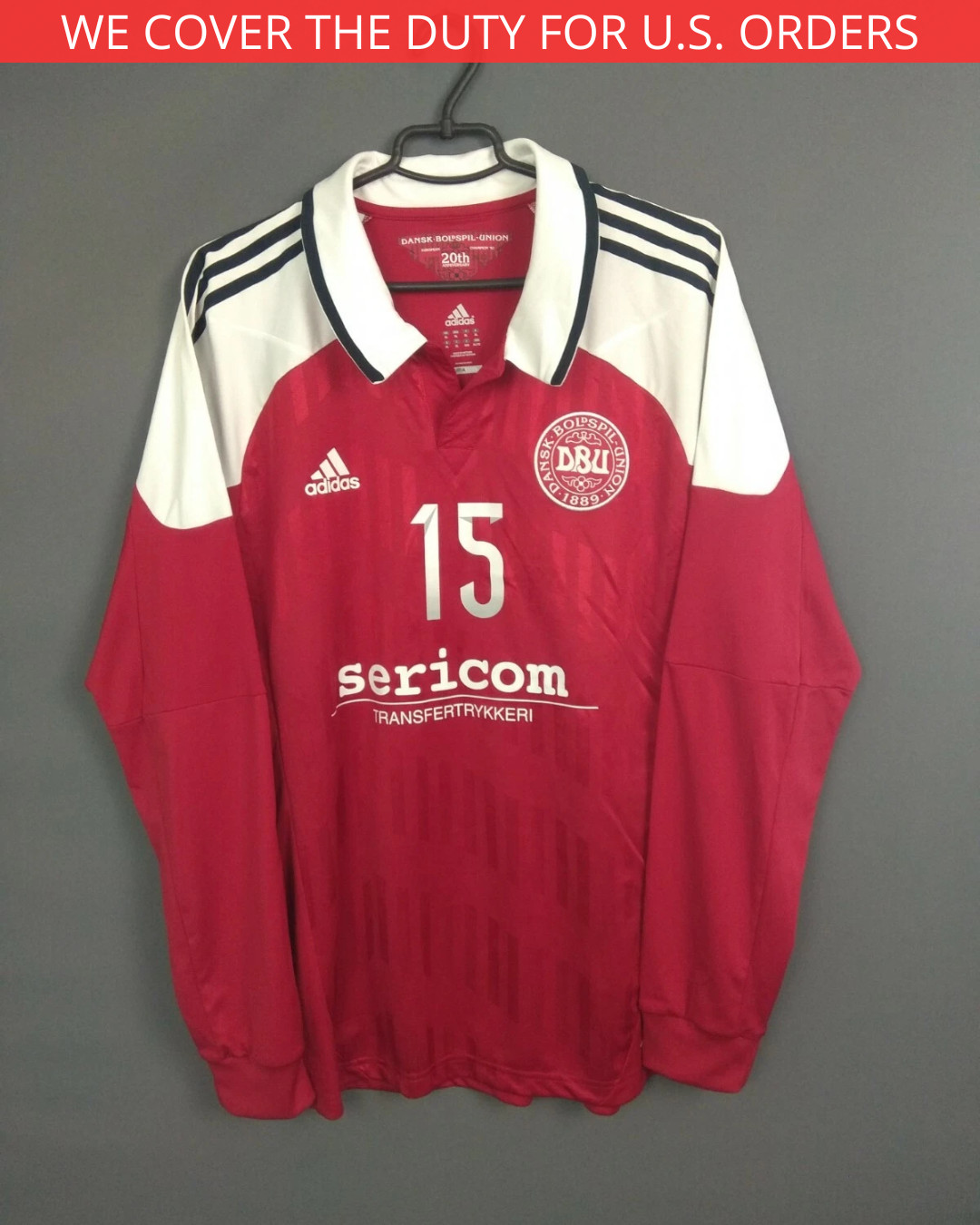 Denmark Jersey Authentic 2012/13 Home Size XL Shirt Adidas Formotion X16673 ig93