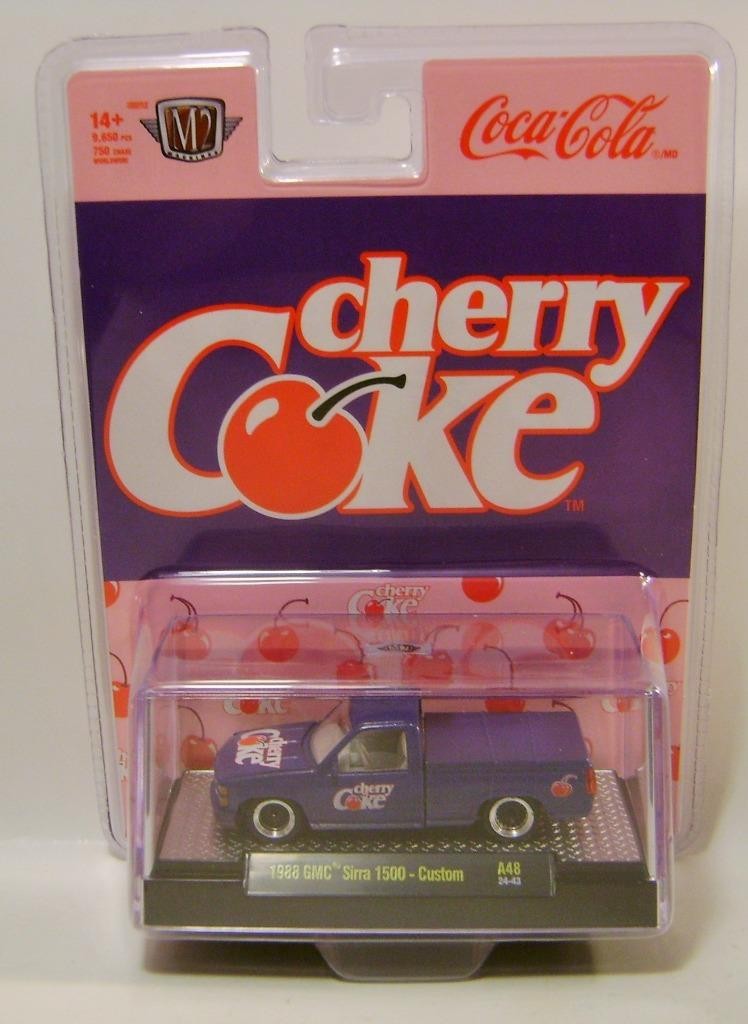 1998 \'98 GMC SIRRA 1500 CUSTOM A48 CHERRY COCA-COLA COKE M2 MACHINES 2024